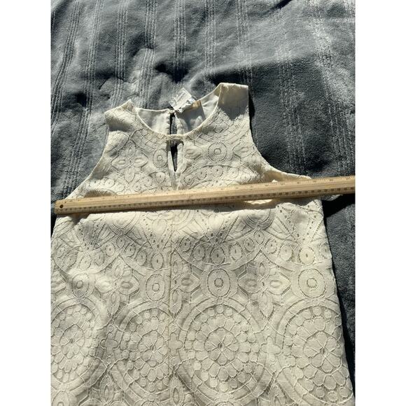 NWT Altar'd State Sleeveless Cream Lace Dress Keyhole Neckline Women's Medium - Picture 5 of 11